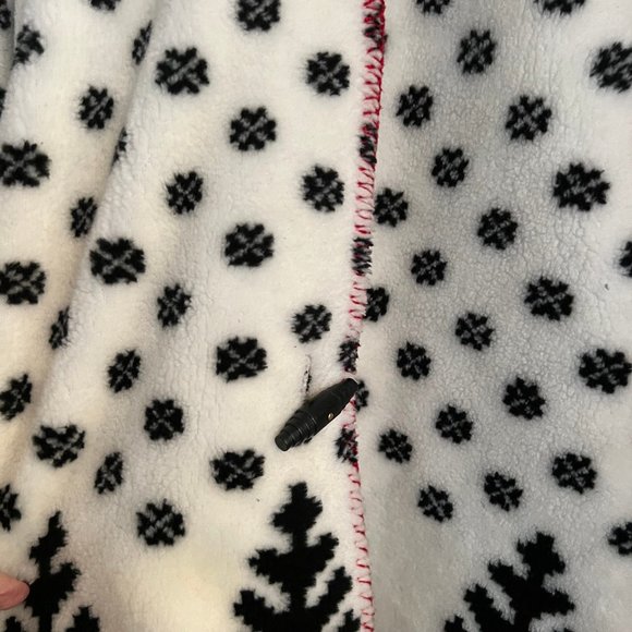 Ladies Reversible and Washable Fleece Stadium Length Coat - Picture 10 of 10